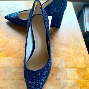 Navy With a Bit of Sparkle Marc Fisher Heels.